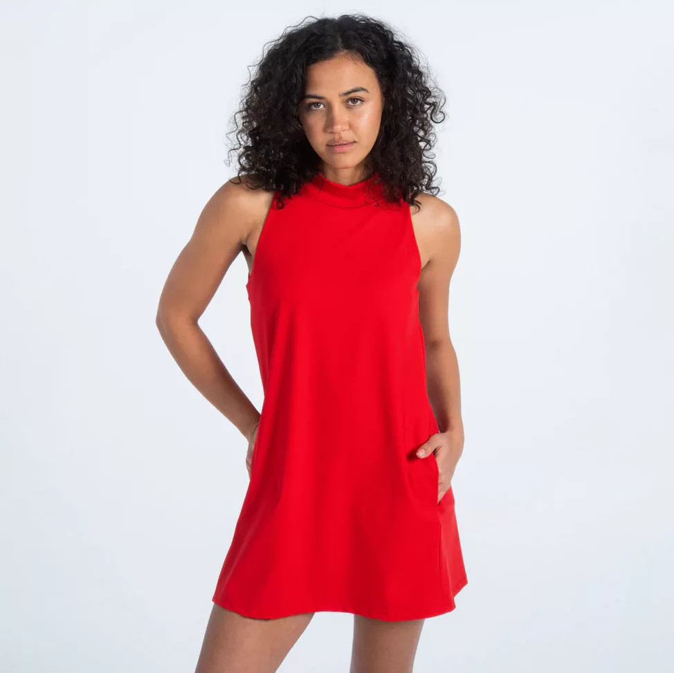 Sierra Madre Women's Ready Swing Golf Dress, Small, Candy Red | DICK'S Sporting Goods