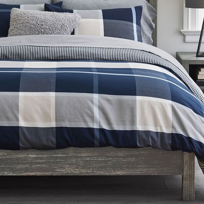 Preston Plaid Reversible Duvet Cover | Pottery Barn Teen