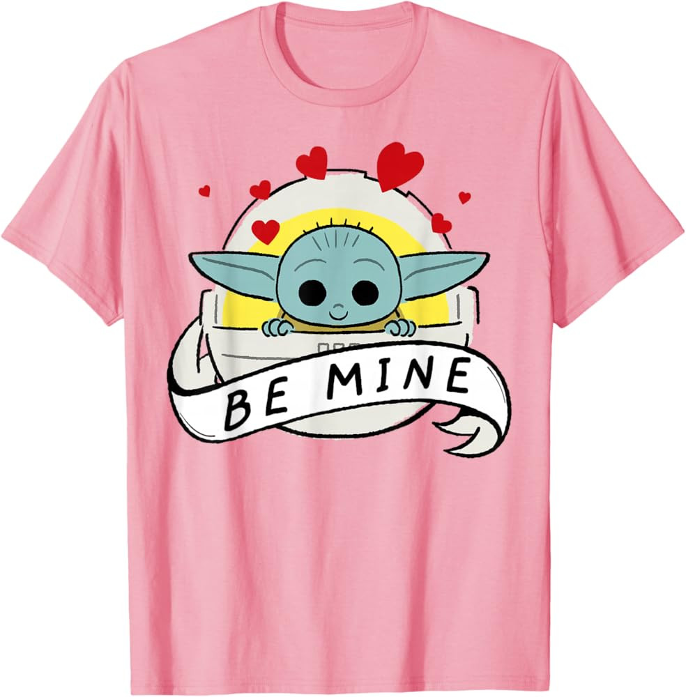 Star Wars The Mandalorian The Child Be Mine Valentine's Day T-Shirt | Amazon (US)