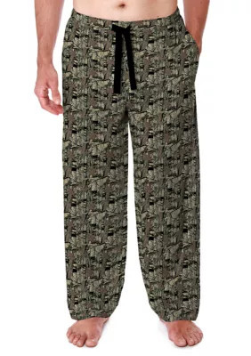 Ocean + Coast Men's Big & Tall Camouflage Pajama Pants, Green, 2XL | Belk