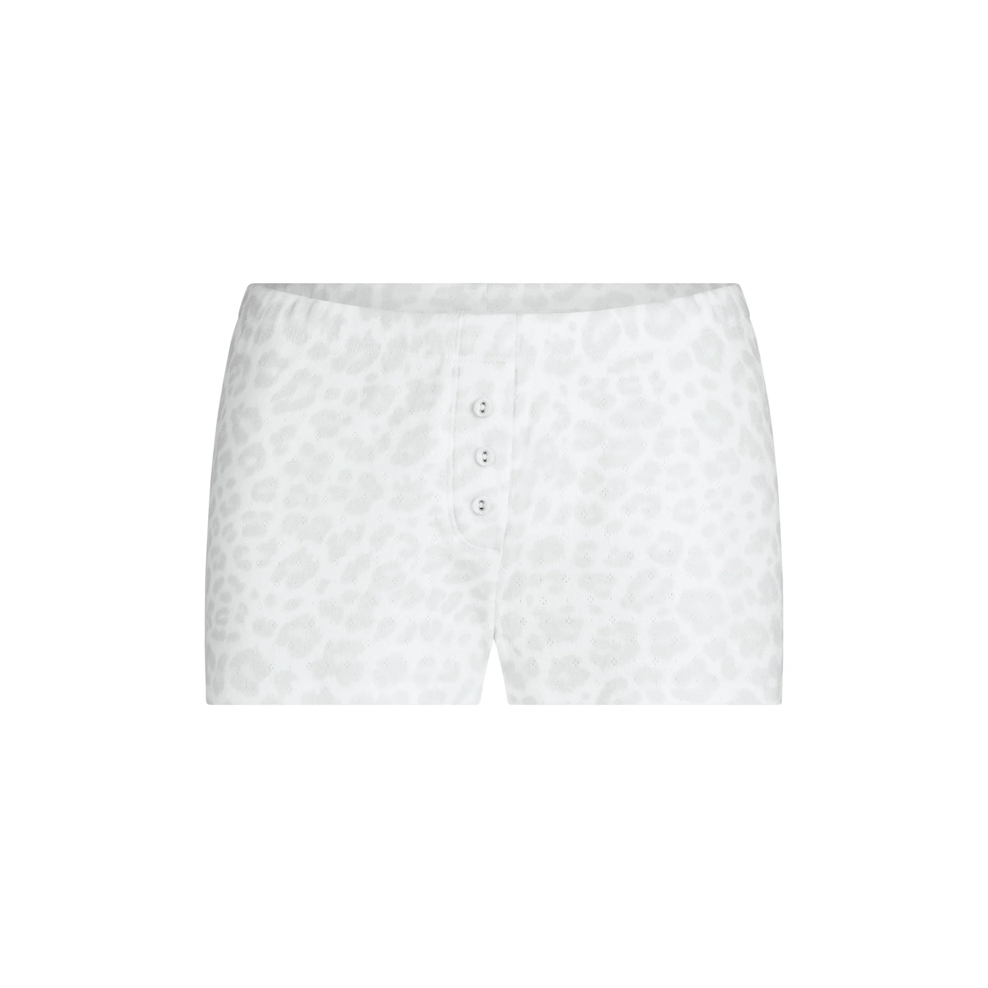 HEAVY POINTELLE SHORT | PACIFIC LEOPARD PRINT | SKIMS (US)