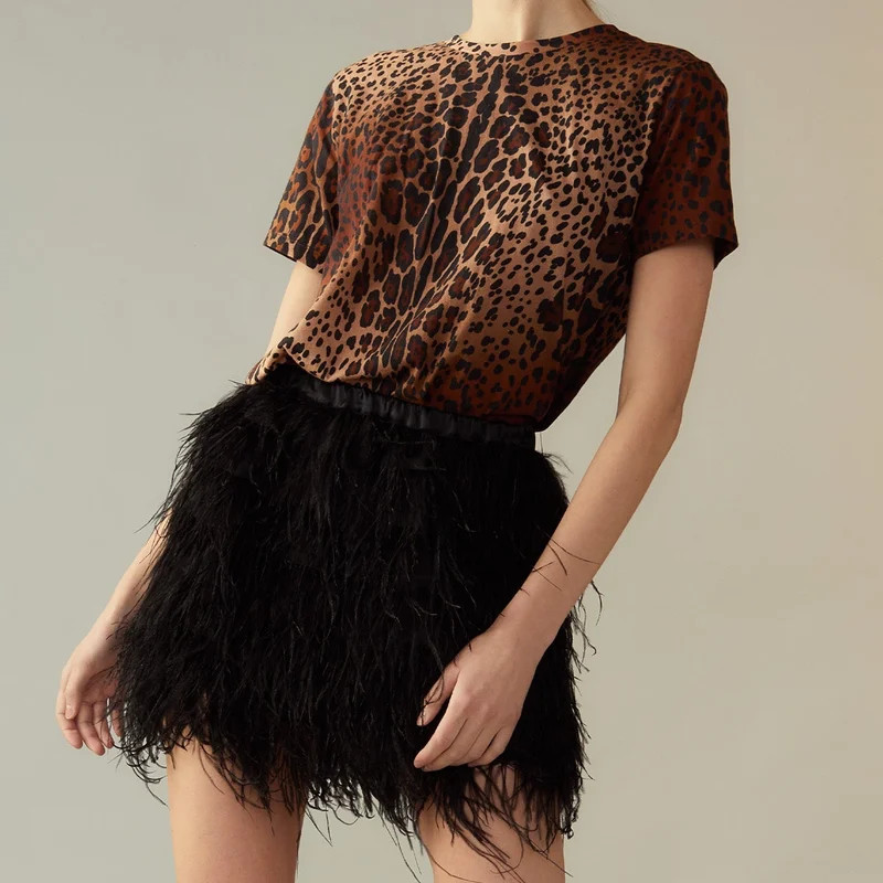 Cynthia Rowley Feather Skirt - Black - Black - S | Verishop