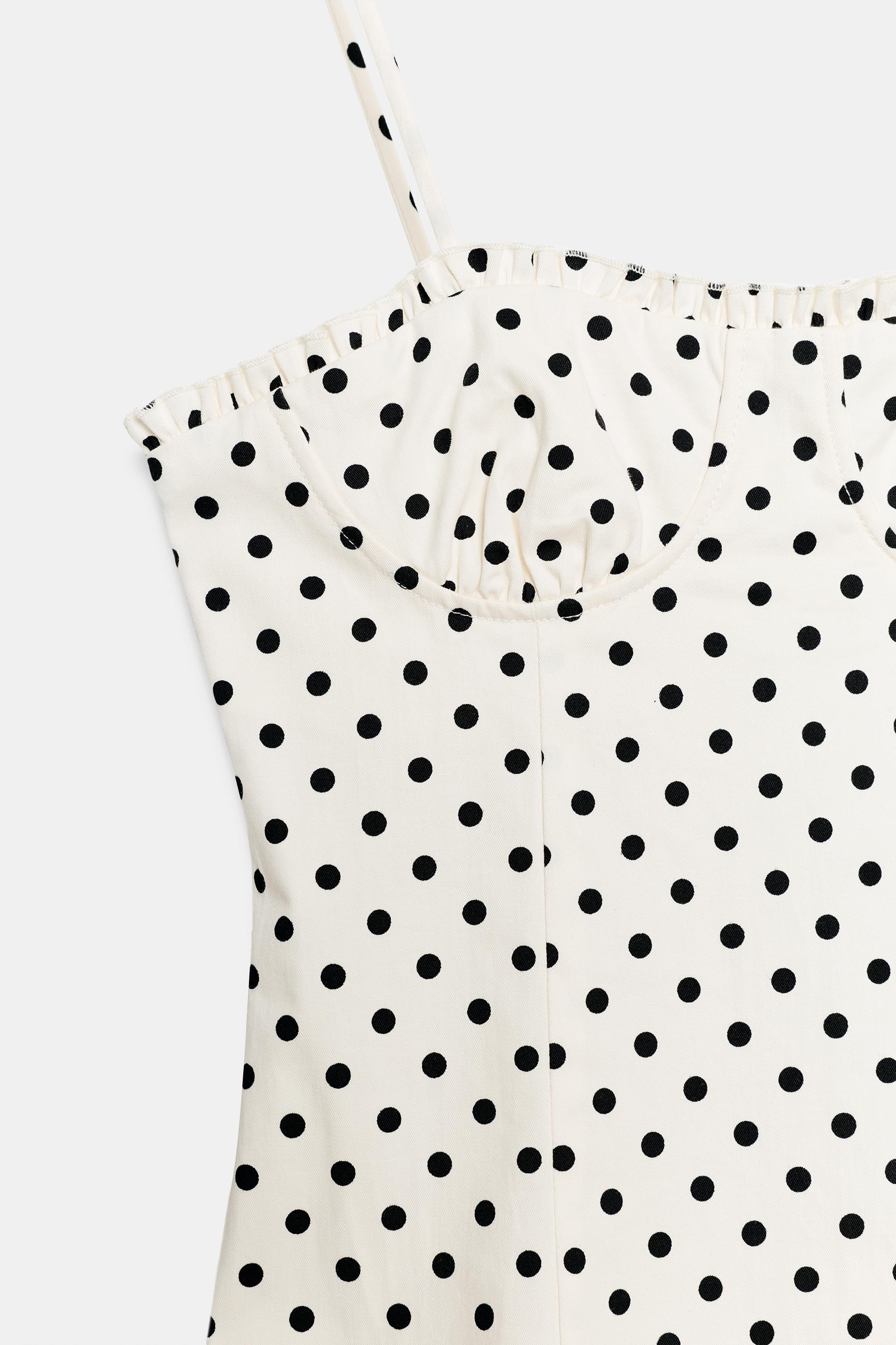 KORSETT-MIDI-KLEID MIT PUNKTEN | Zara US