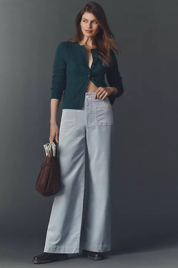 The Colette Full-Length Velvet Pants by Maeve | Anthropologie (US)