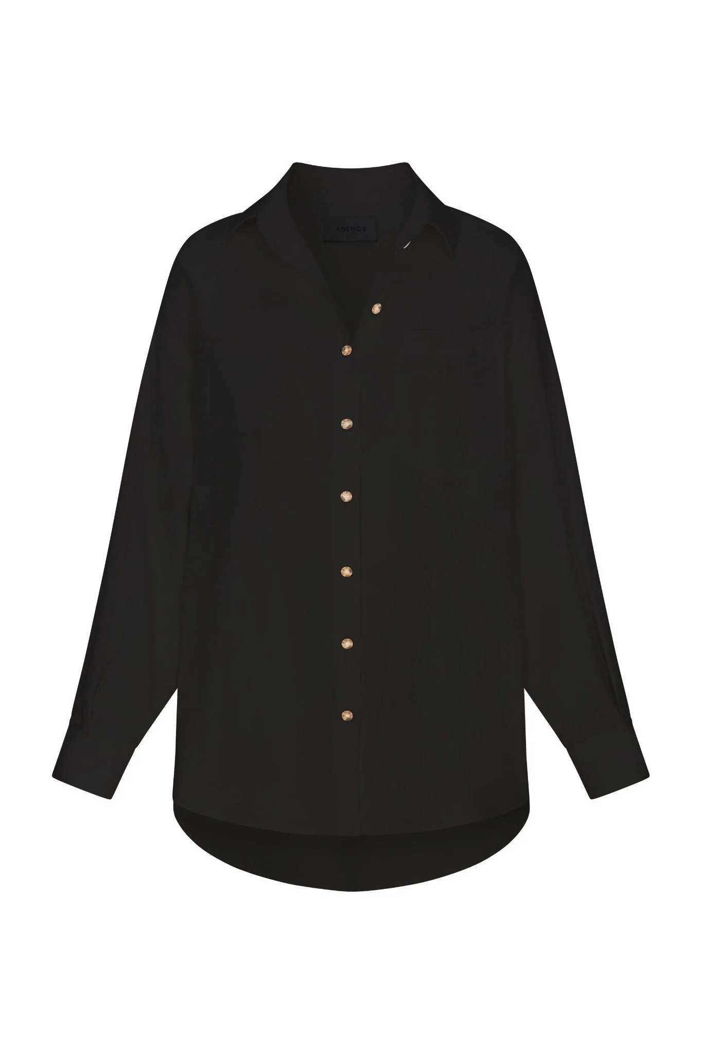 Pool Shirt Button-Down Tunic in Stretch Cotton | Anemos Swim (US)