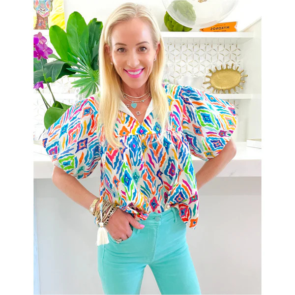 Cotton Puff Sleeve Adelaide Top | James Ascher