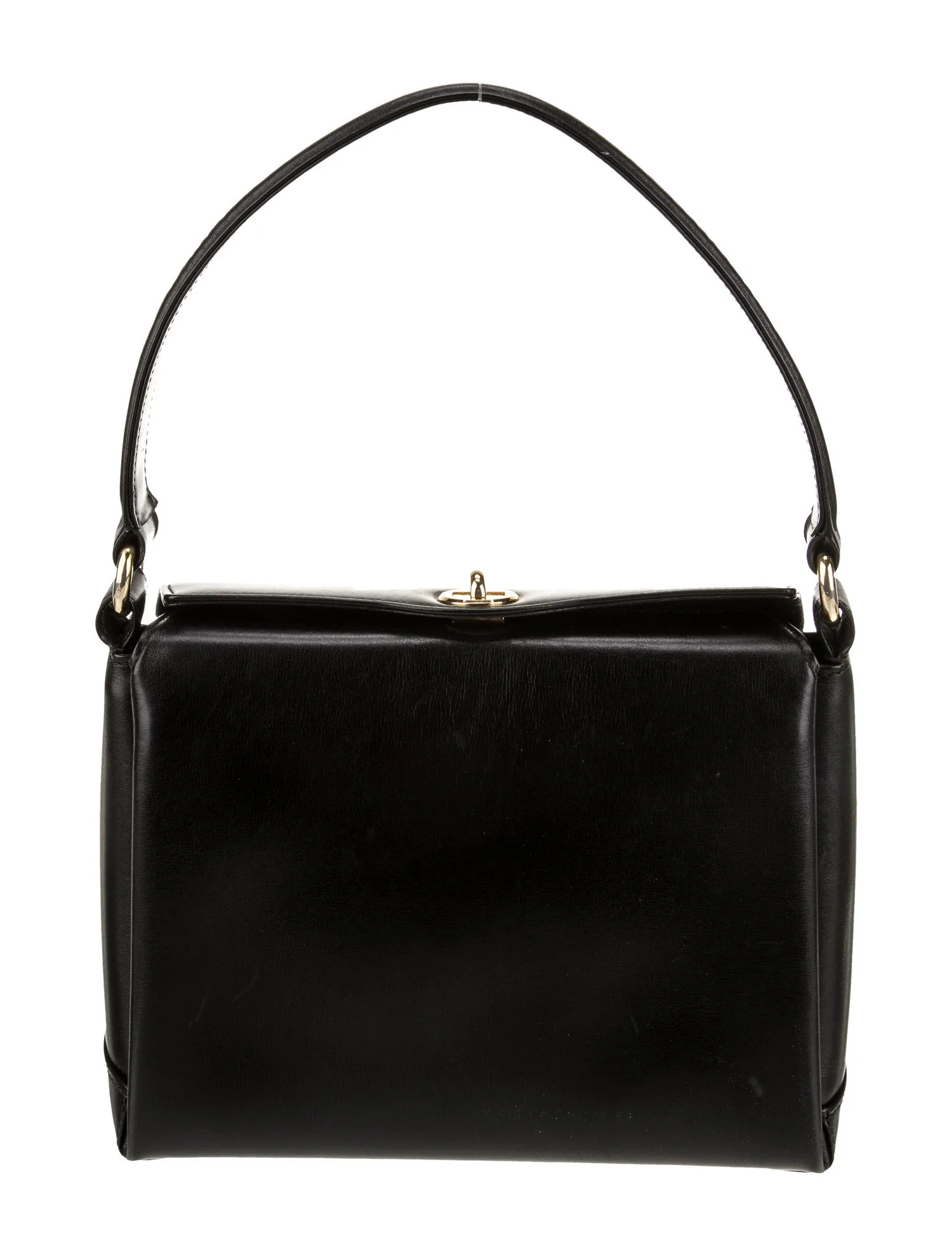 Leather Top Handle Bag Vintage | The RealReal