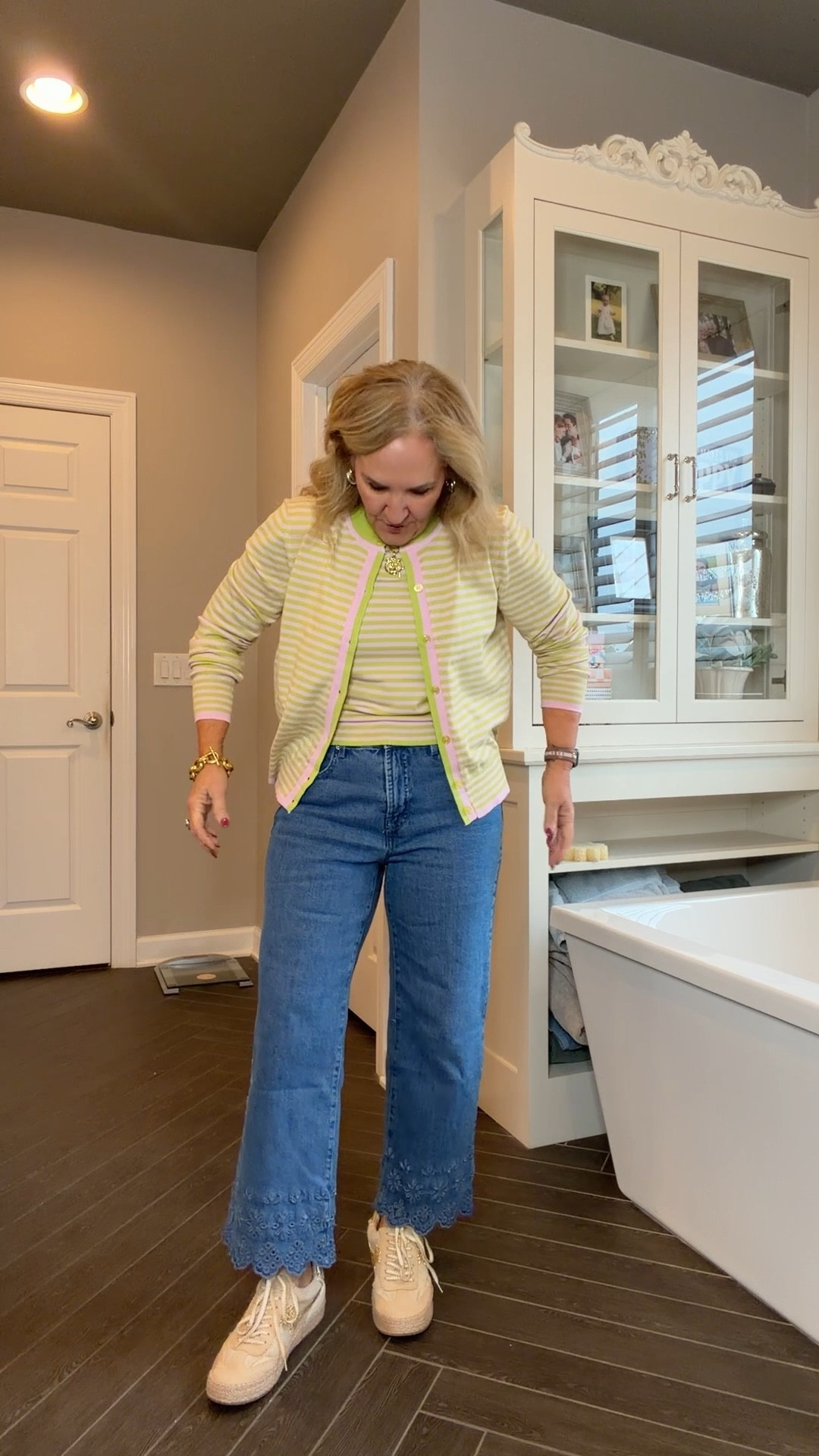 Walmart new arrivals wearing a size medium/8 in the jeans and the sweaters.

#LTKootd #LTKPetite #LTKOver40