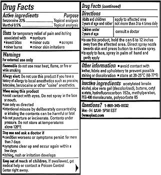 Dermoplast Pain, Burn & Itch Relief Spray for Minor Cuts, Burns and Bug Bites, 2.75 Oz (Packaging... | Amazon (US)