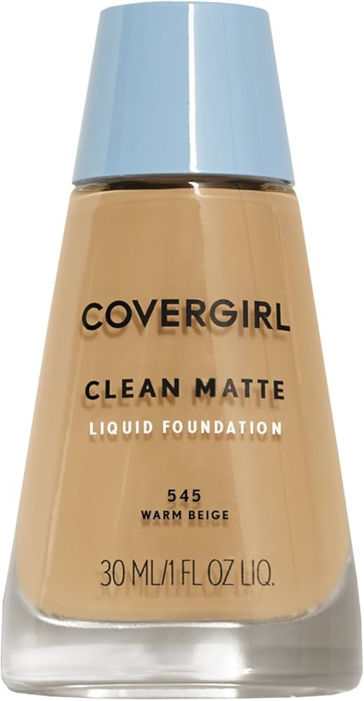 COVERGIRL Clean Matte Liquid Foundation Warm Beige 545, 1 oz (packaging may vary) | Amazon (US)