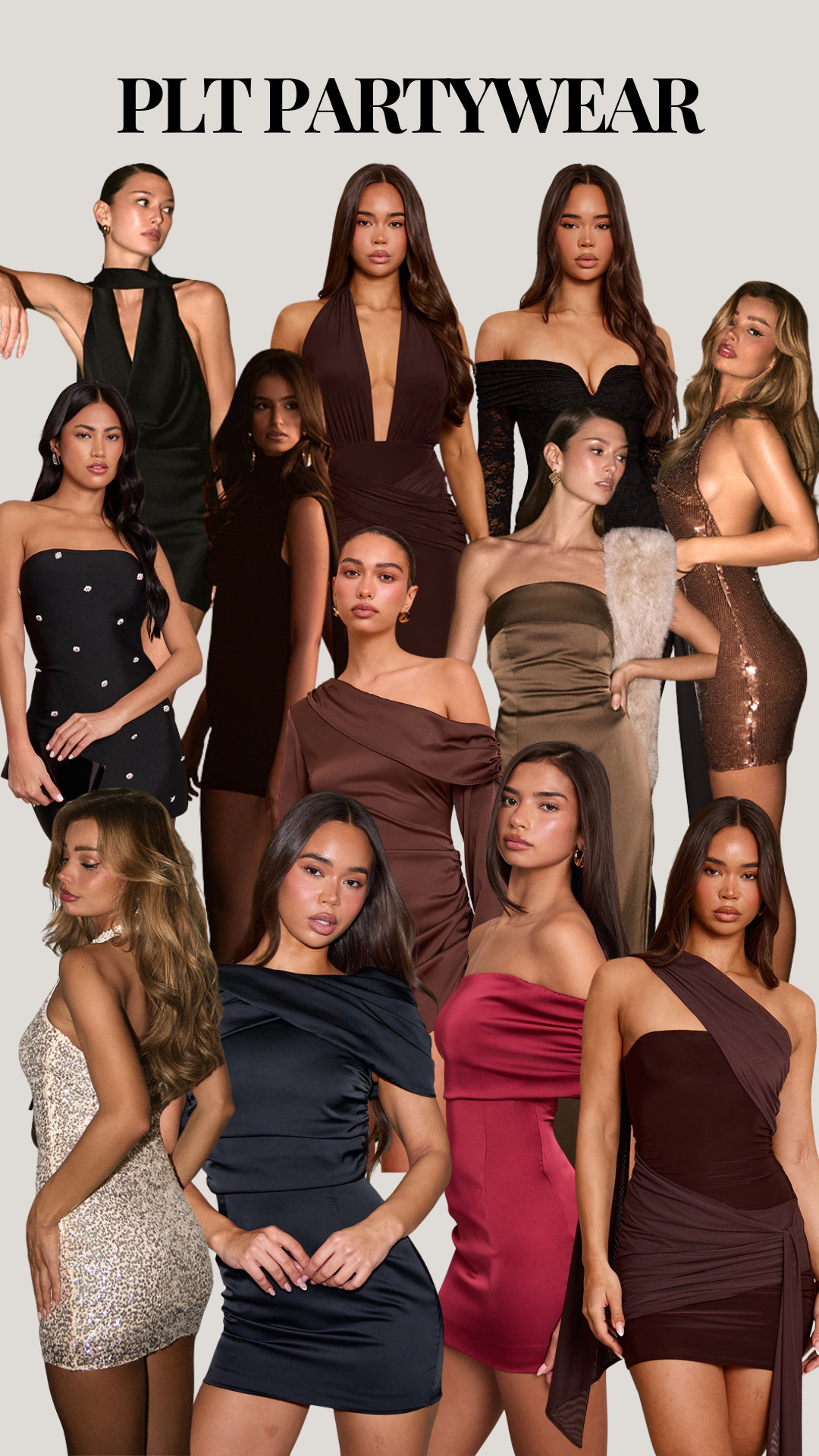 PrettyLittleThing UK — Black Bandage Dress, Chocolate Satin Dress, Wine Satin Dress, Black Chiffon Dress, Black Satin Wrap Dress, Black Lace Dress, Chocolate Slinky Dress, Satin Cowl Dress, Taupe Satin Dress, Sequin Mini Dress, Embellished Mini Dress 

 #LTKuk #LTKfestive #LTKstyletip