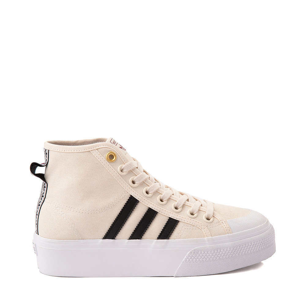 Womens adidas Nizza Mid Platform Athletic Shoe - Wonder White | Journeys