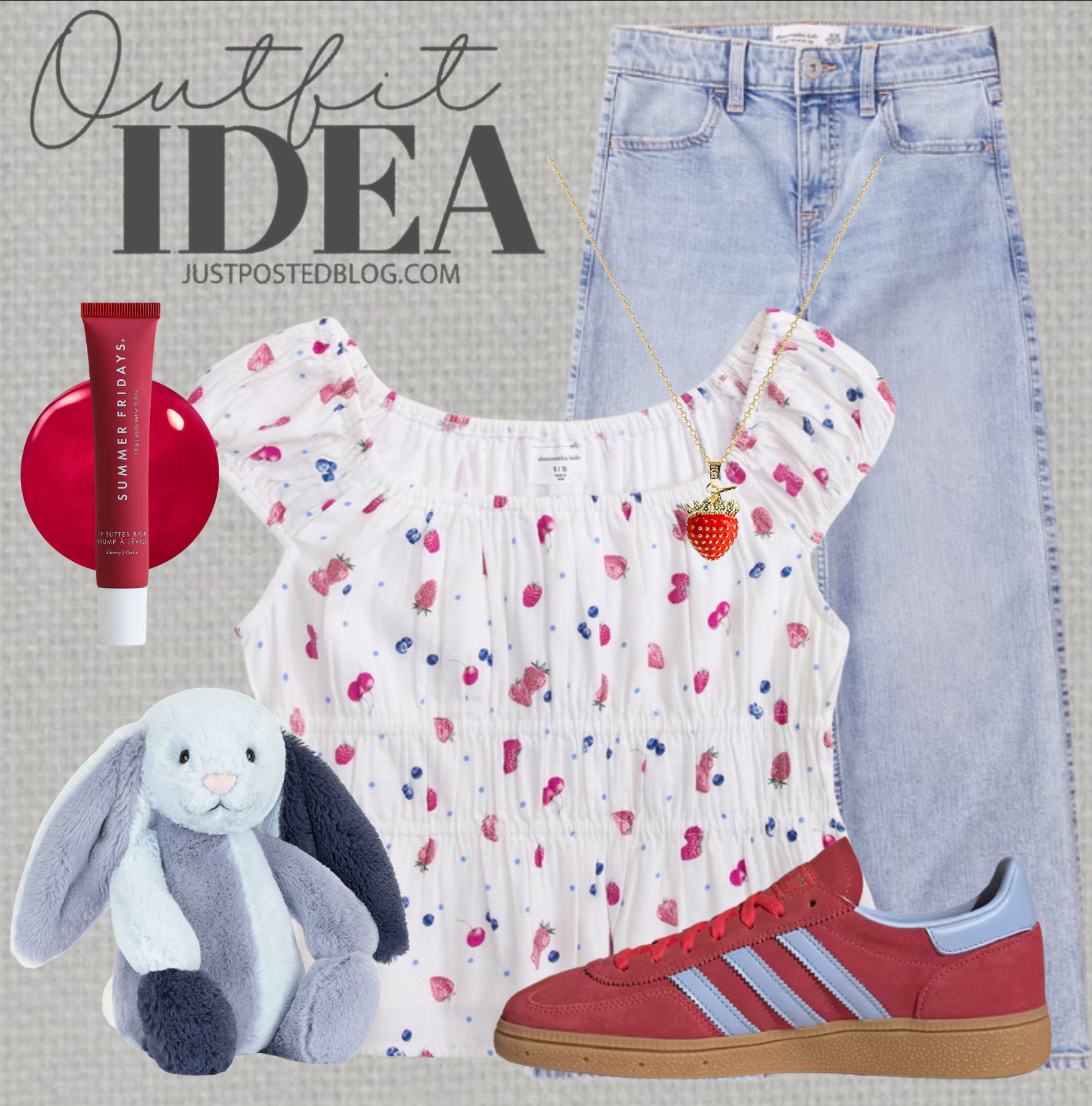 This is such a cute outfit for tweens and teens!!! I am loving that top!!! 

 