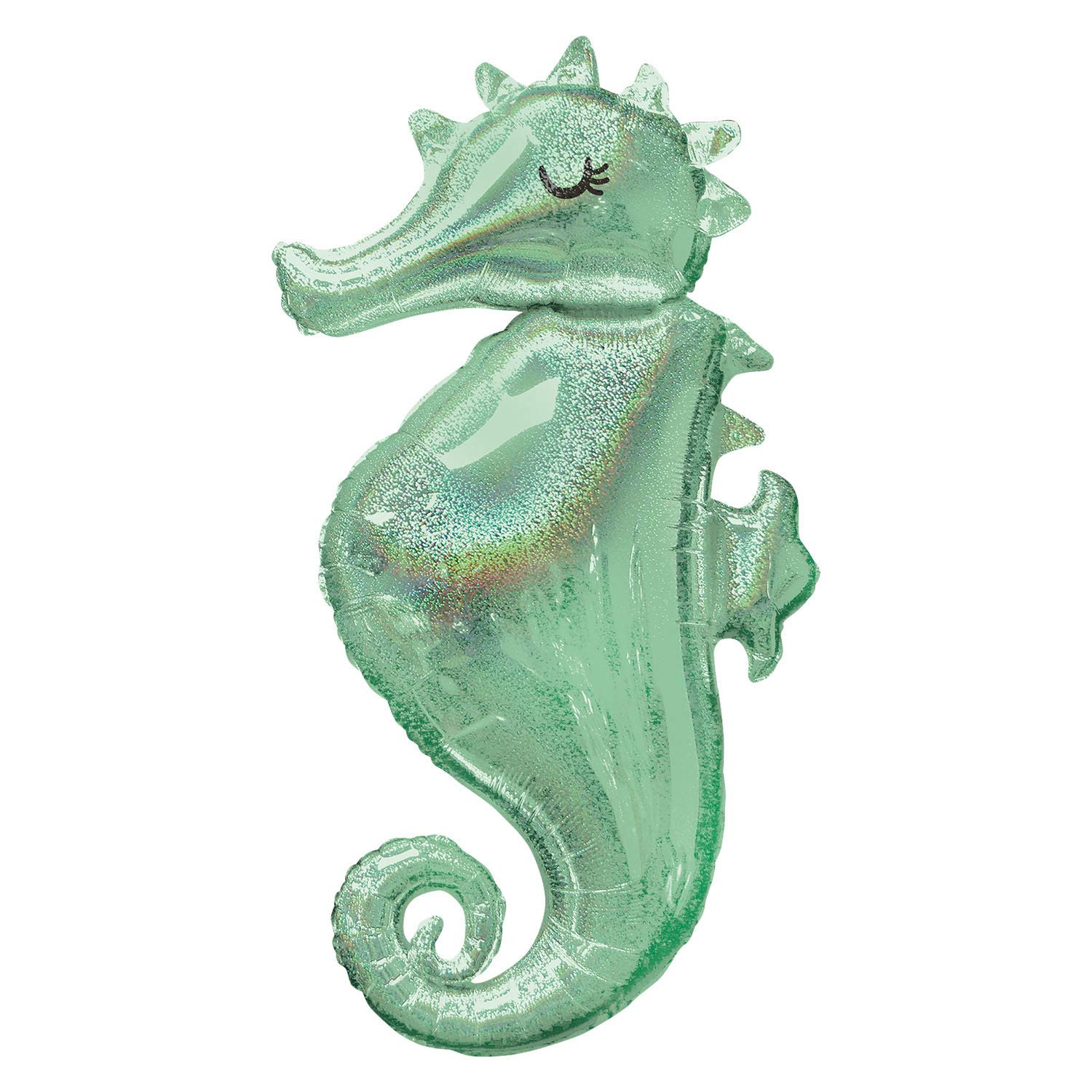 Holographic Sparkle Seahorse Jumbo 38" Foil Balloon by Anagram | Amazon (US)
