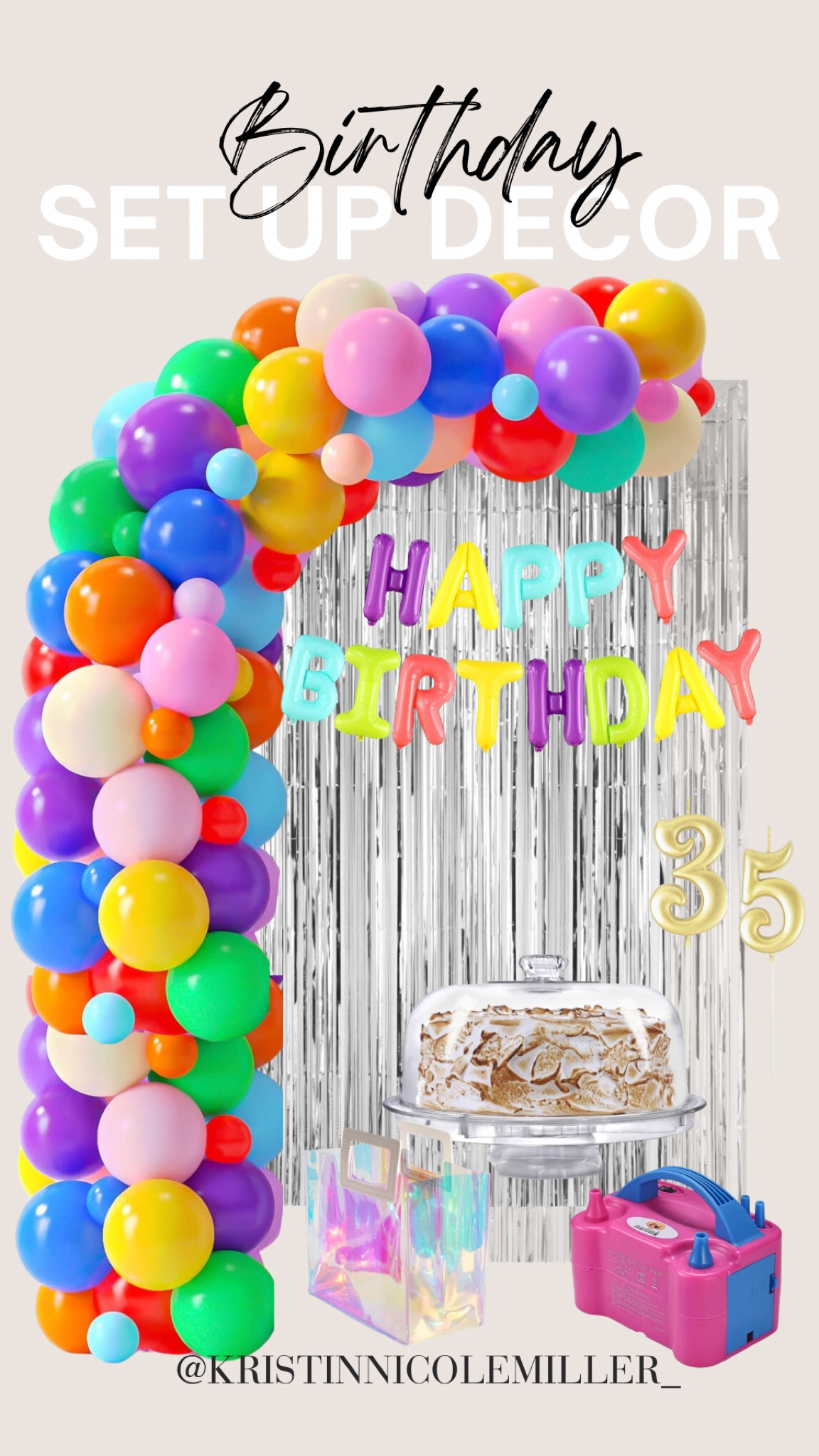 Birthday party set up supplies! 

Hosting, parties, balloons, arch, family party, set up 

#LTKfamily #LTKfindsunder100 #LTKparties