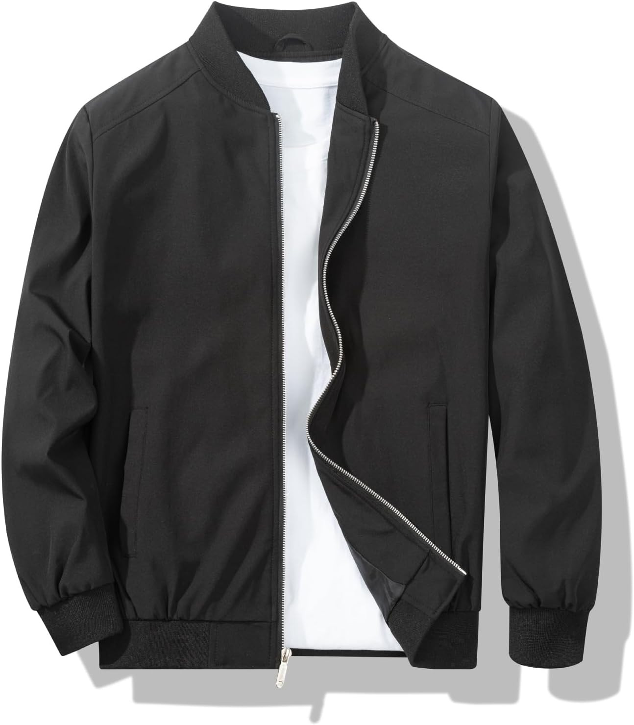 Men's Bomber Jacket Fashion Stylish Lightweight Windbreaker Spring Fall Casual Jackets for Men | Amazon (US)
