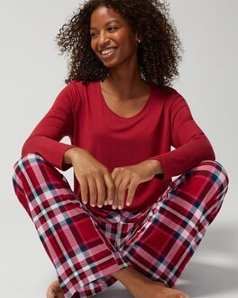 Long-Sleeve Top + Pants Set | SOMA