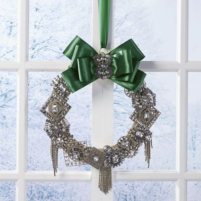 Deco Nouveau Broach Wreath | Frontgate