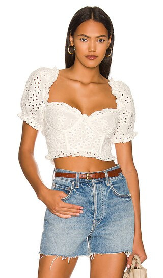 Becca Top en White | Revolve Clothing (Global)