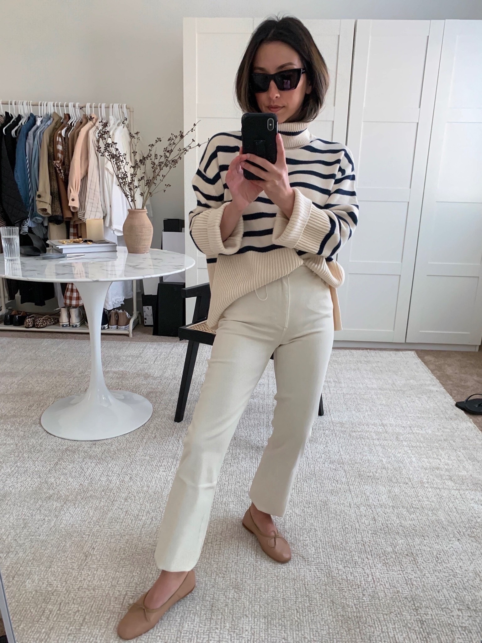 gap oversized cropped turtleneck sweater