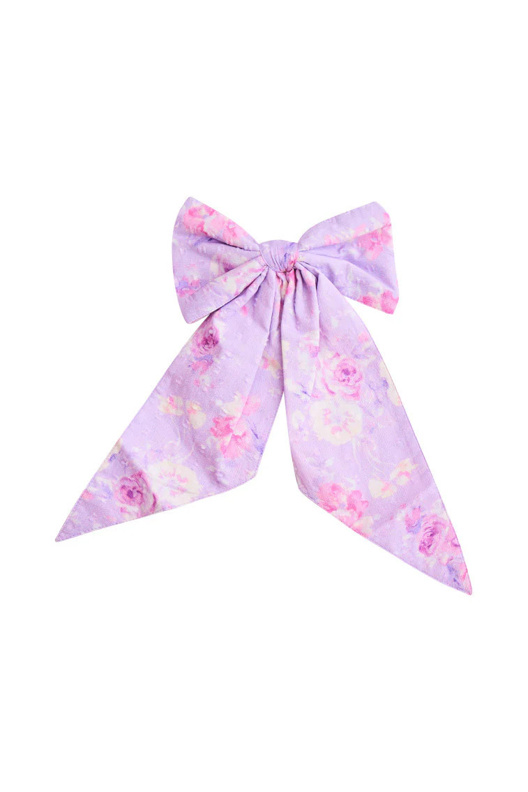 Patchouli Fragrance Print Bow Clip | LoveShackFancy