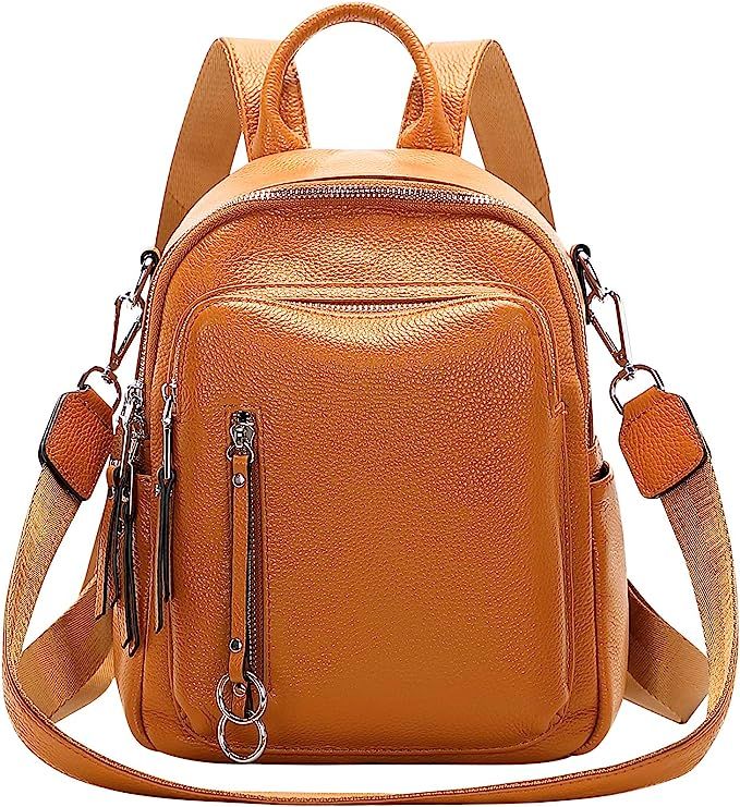 ALTOSY Fashion Genuine Leather Backpack Purse for Women Shoulder Bag Casual Daypack Small (S10 Wh... | Amazon (US)
