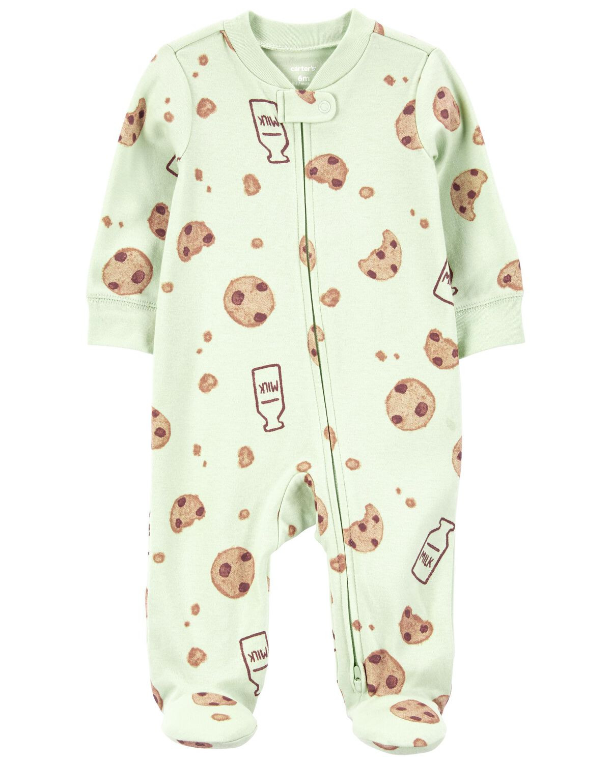 Baby Milk & Cookies 2-Way Zip Cotton Sleep & Play Pajamas - Carter's | Carter's | Carter's