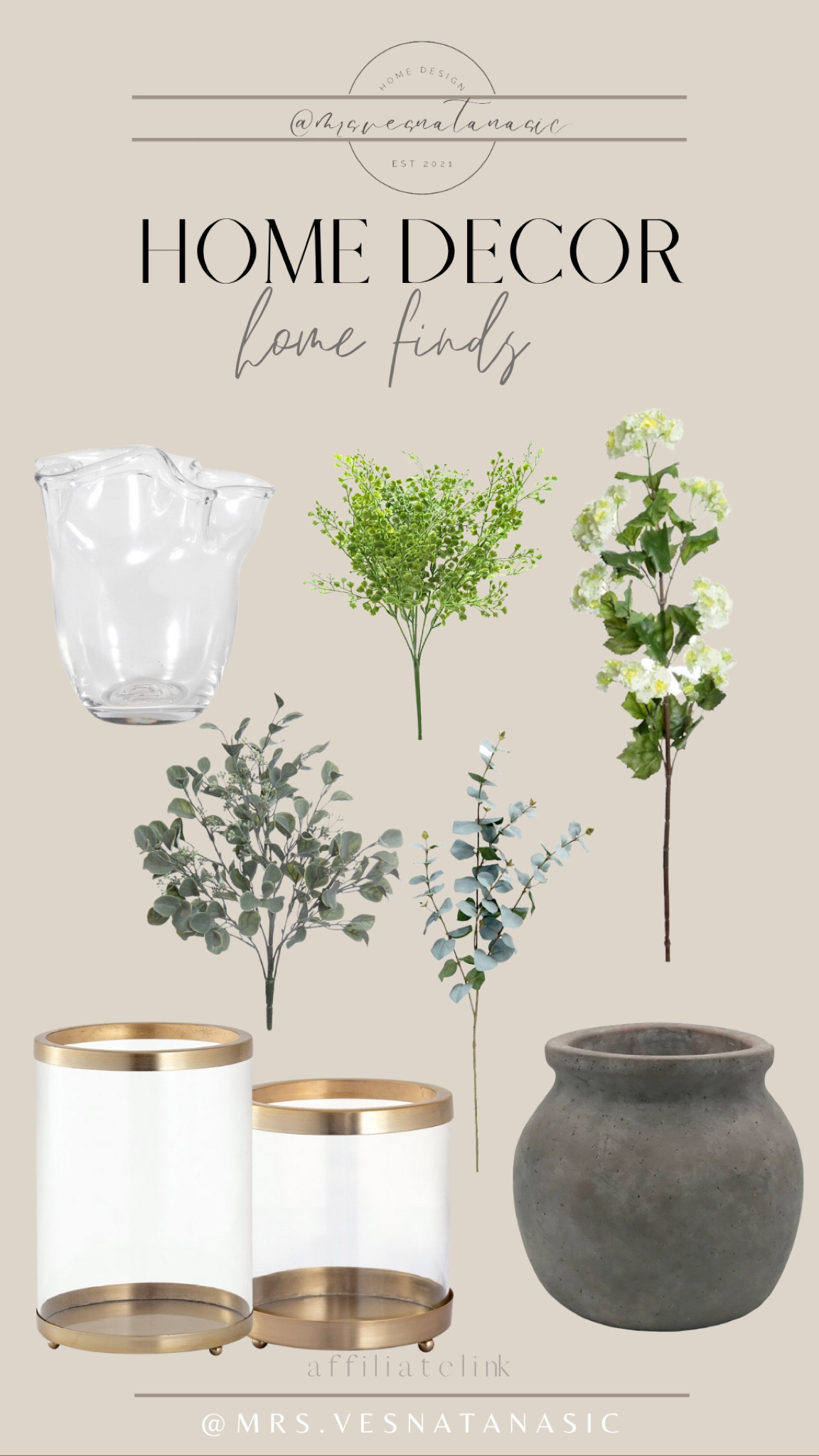Affordable home decor finds! 

Affordable home decor, vase, greenery, hurricane, vases, eucalyptus, glass vase, 

#LTKhome #LTKunder50 #LTKFind