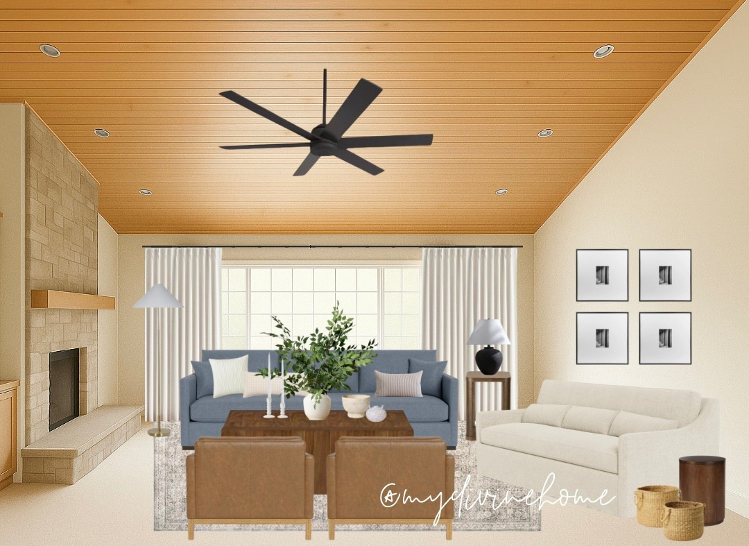 Design board for a sweet follower! Her sitting room needed some love. It’s quite large so this could be great inspo for a family room as well.

Design tips:
+ Hang curtains high and wide! This makes the ceilings feel taller and room bigger!
+ Use painters tape to map out furniture and frames before purchasing! Always double check measurements!
+ Choose the largest rug size making sure it goes under all furniture but stops 2/3 of the way. Never have a rug go completely past the furniture.
+ Coffee table hack: Add two together to create a larger coffee table size! 
+ Frames: I love stacking 2 on 2 or 3 on 3 to fill a wall above a sofa. Double check measurements!

Living room, living room design, furniture, sofas, chairs, coffee tables, rugs, design ideas, family room

#LTKSaleAlert #LTKHome