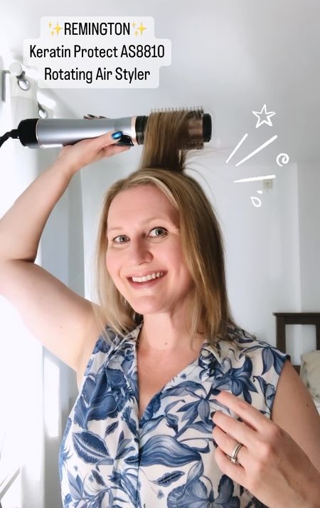 Wow, I can’t believe how fast I get a salon quality blow out with Remington Keratin Protect AS8810 Rotating Air Styler 💇🏼‍♀️💞

The blow dry brush makes my hair silky smooth and straightens all the frizz thanks to the ceramic coated barrel that is infused with Keratin and Almond oil. 

It comes with two brushes: 50mm thermal mixed bristle brush and 40mm thermal soft bristle brush that help you achieve your desired look. 

My fine hair gets that sexy bounce in just a few minutes! For added volume there is also a handy root boost attachment and cool button to set your style in place. This hair styling tool is a definite thin hair in dire need of added volume must-have 💇🏼‍♀️💖

I have added a few other options in case a rotating brush is not your jam. 



#LTKstyletip #LTKeurope #LTKbeauty