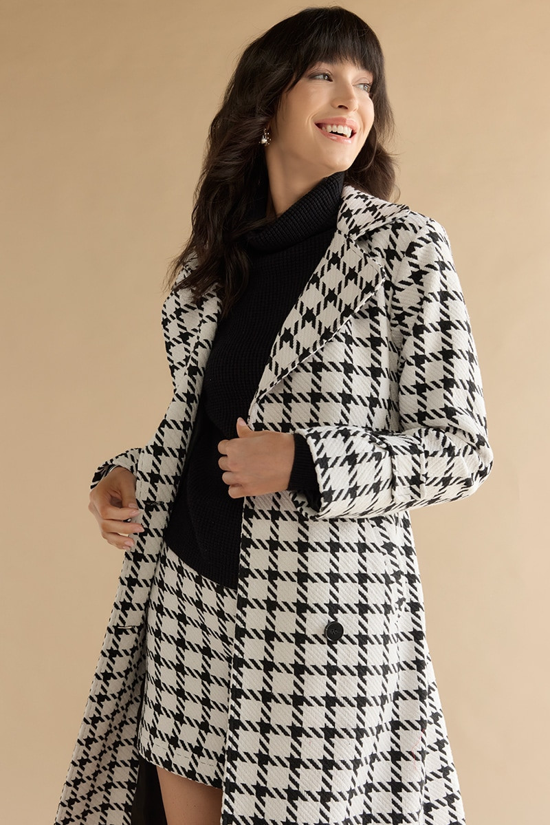 Teagan Long Tweed Coat | Francesca's