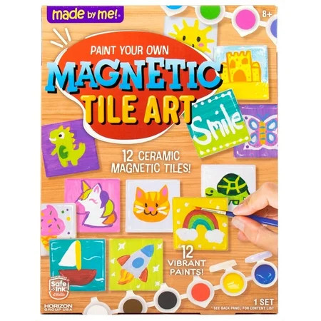 Made By Me Paint Your Own Magnetic Tile Art | Walmart (US)