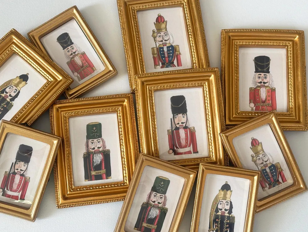 Nutcracker Mini Framed Prints Wall Art - Etsy | Etsy (US)