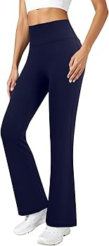 Flare Leggings for Women High Waisted Seamless Yoga Pants Tummy Control Workout Gym Leggings Boot... | Amazon (US)