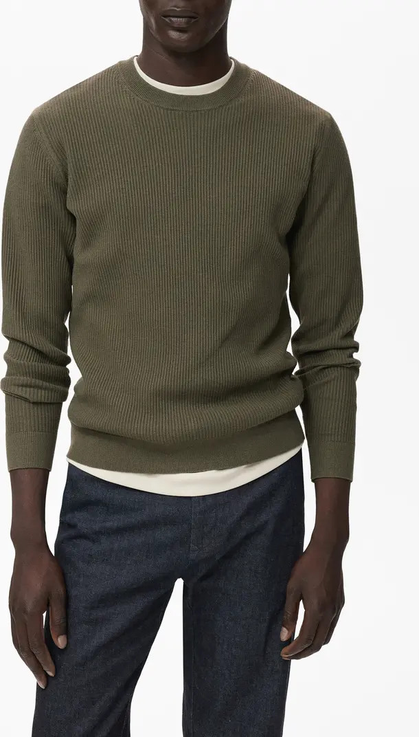 Regular Fit Crewneck Rib Sweater | Nordstrom
