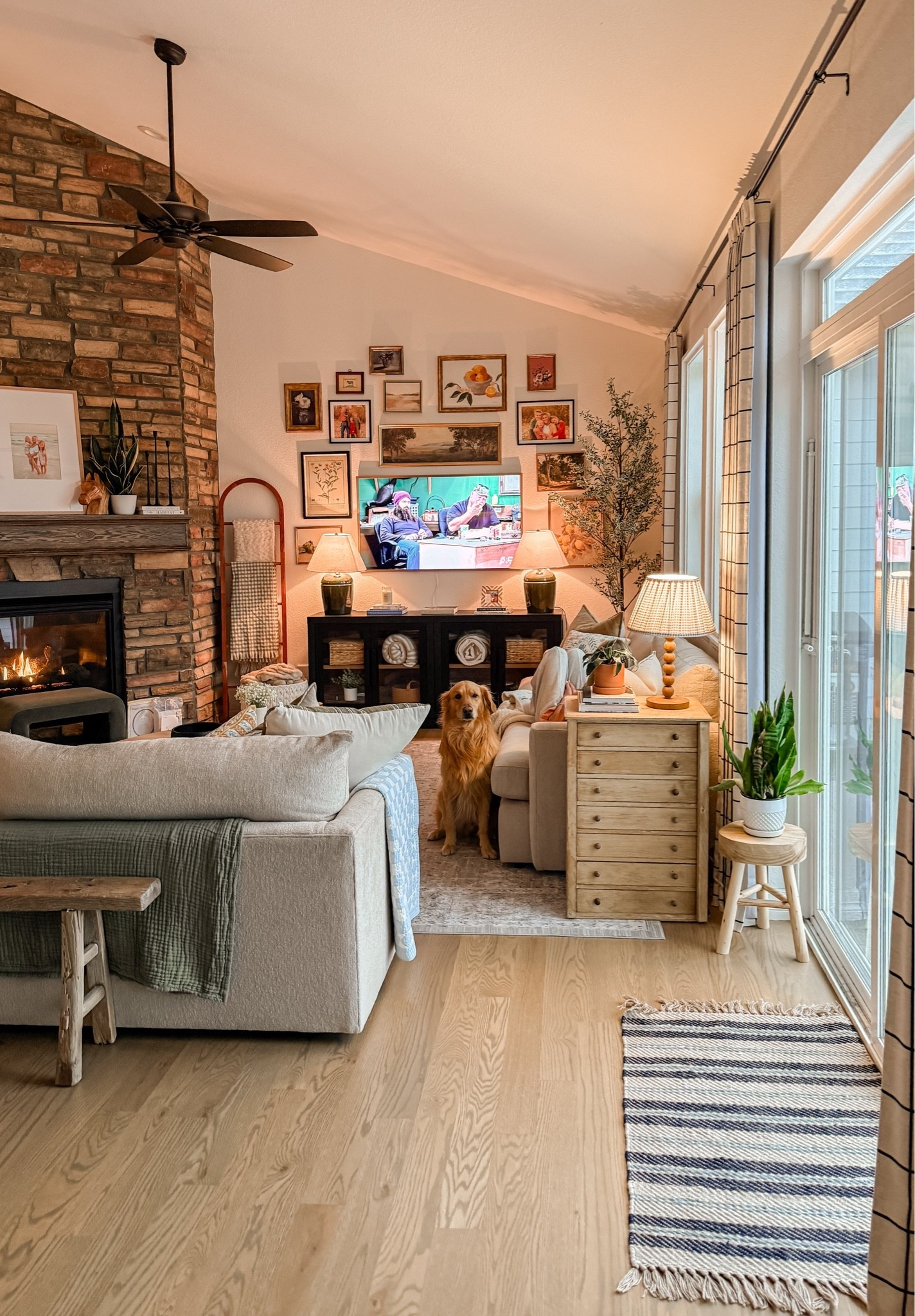 Cozy living room vibes 🪴🏡