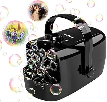 Zerhunt Bubble Machine, Durable Automatic Bubble Blower for Kids, Operated by Plug in or Battery ... | Amazon (US)