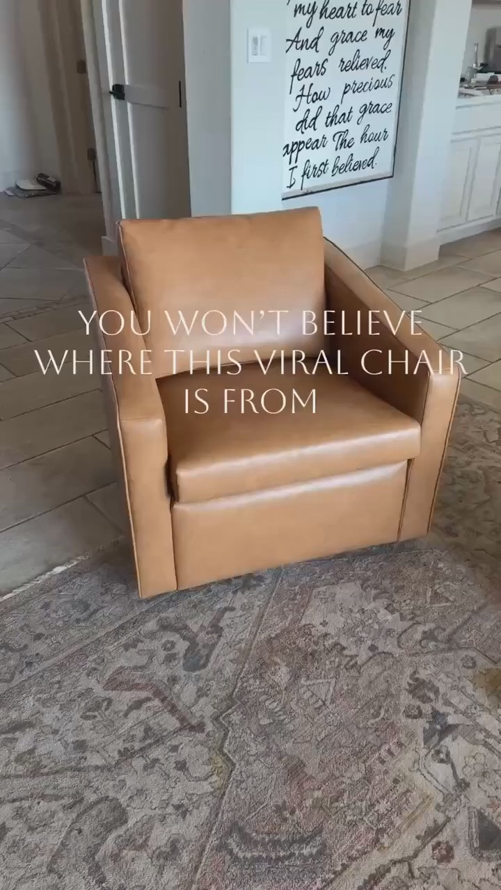 Walmart has a swivel chair that looks like it belongs in a designer furniture store?! 🤎 The camel faux leather, modern shape, and 360° swivel are SO good. Plus, it’s actually comfortable!

Walmart swivel chair, Better Homes and Gardens chair, camel faux leather chair, modern accent chair, Walmart furniture, living room chair, 360 swivel chair, trending Walmart finds, comfortable accent chair, modern home decor, Walmart home finds, JulieFranks
