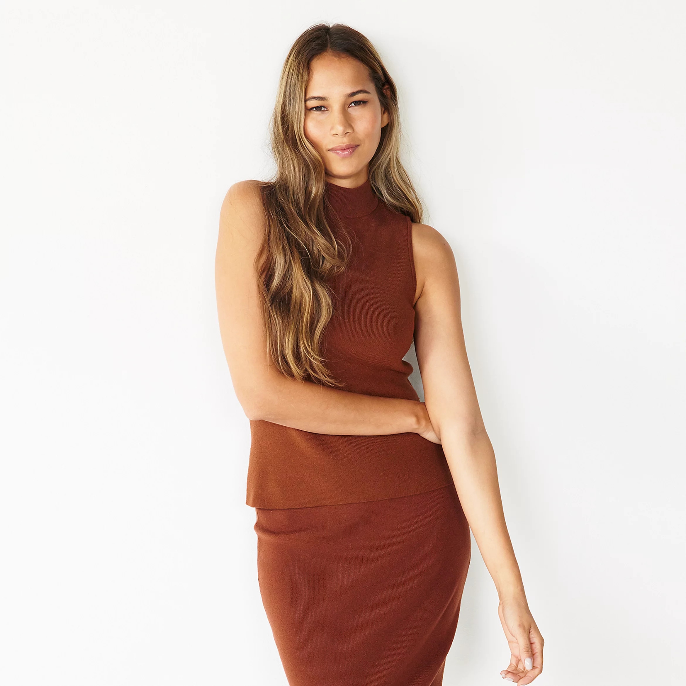 Women's Cara Santana x Nine West Mockneck Sweater Tank | Kohl's