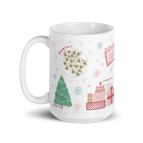 Christmas Doodle Mug | Etsy (US)