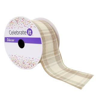 2.5" Wired Plaid Ribbon by Celebrate It™ Décor | Michaels Stores