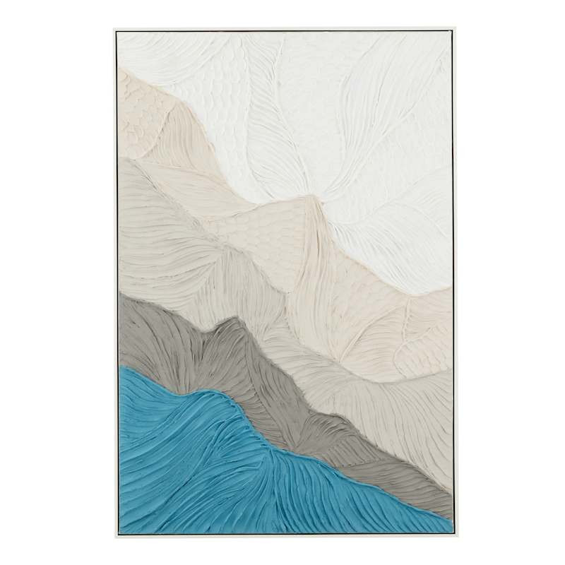 Framed Abstract Canvas Wall Art, 32x47 | At Home