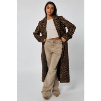 Urban Bliss Women's Leopard Wool Formal Coat in Brown | Size: 12 | Debenhams UK