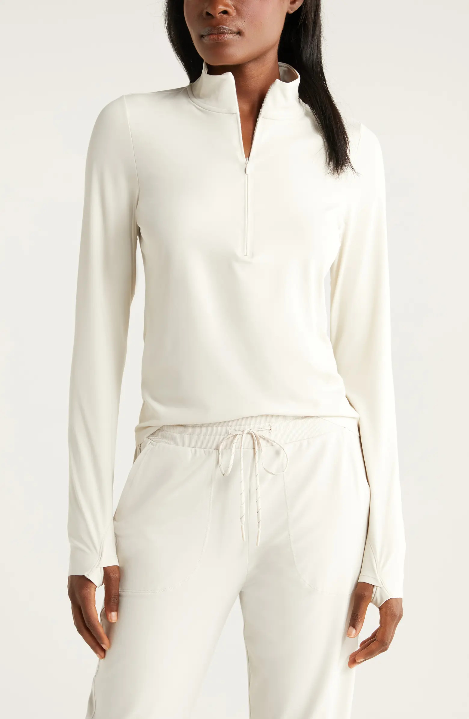 Zella Luxe Lite Half Zip Performance Top | Nordstrom | Nordstrom