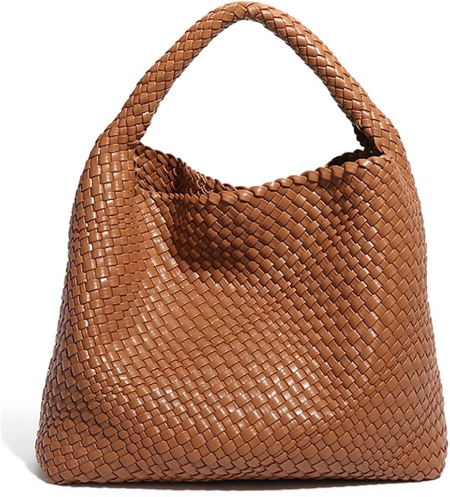 Woven Tote Bag for Women with Purse, Fashion Shoulder Hobo Underarm Bags, Large Woven Handmade Wo... | Amazon (US)