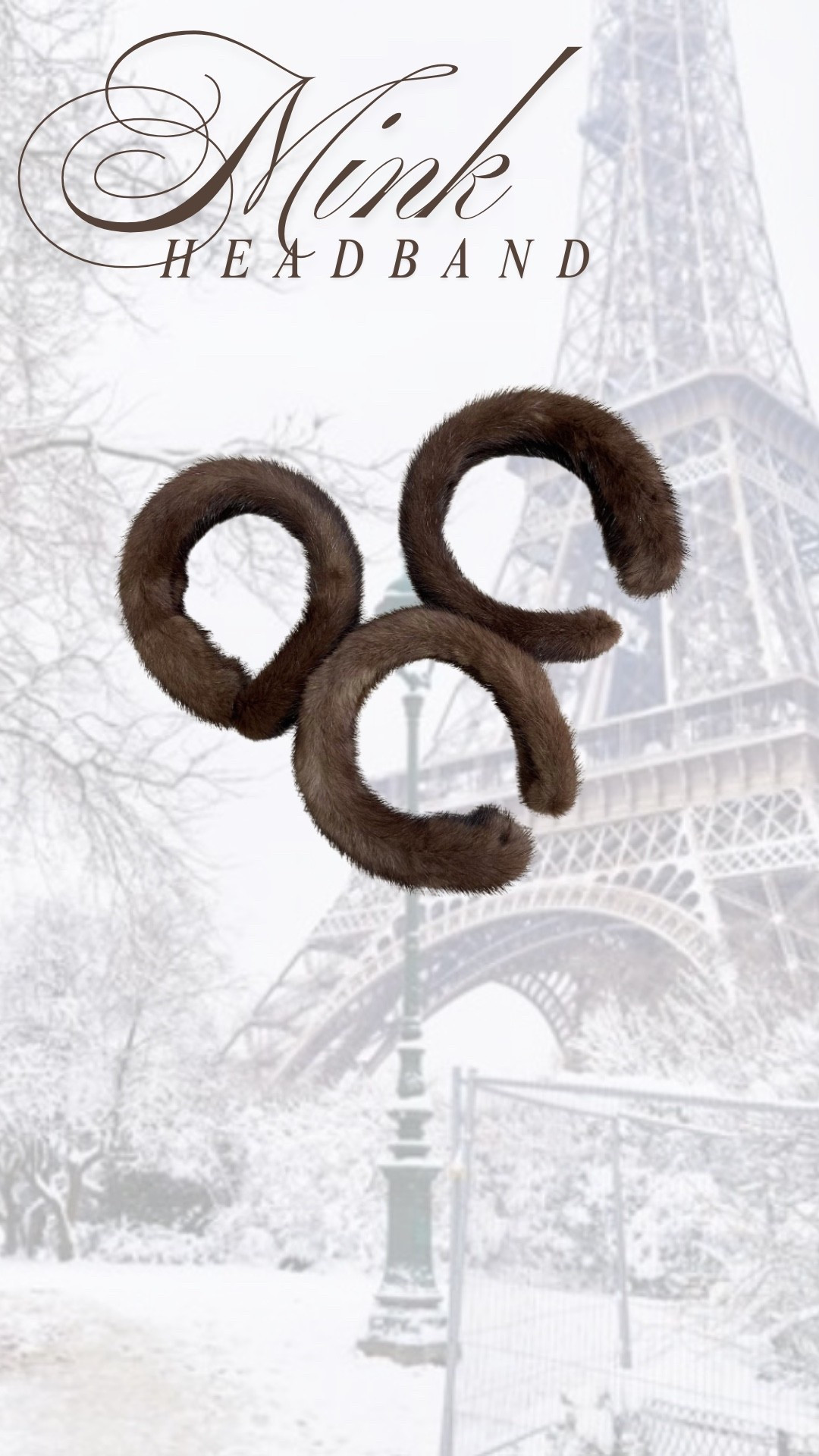 Cutest mink headbands! These look so chic with a sleek black turtleneck or sweater. My daughter insisted on a pale pink one!