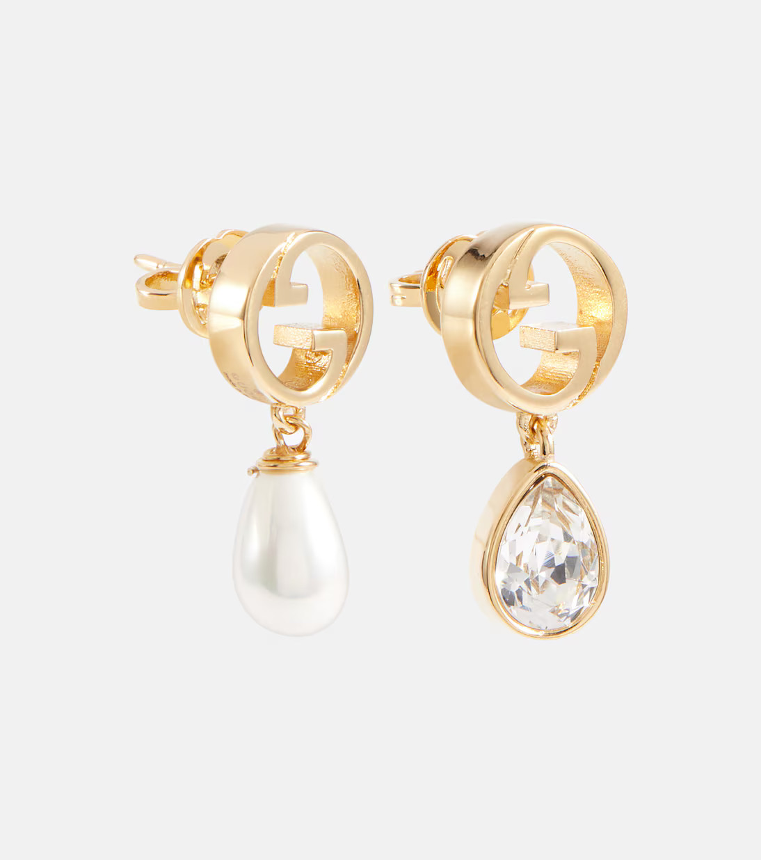 Gucci Blondie embellished earrings | Mytheresa (US/CA)