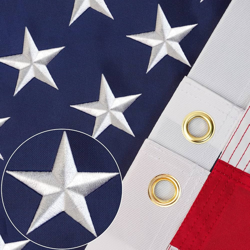 Thicken American Flag, US Flags 3x5 Outdoor 100% in USA High Wind, 3x5 American Flag Outdoor Heav... | Amazon (US)