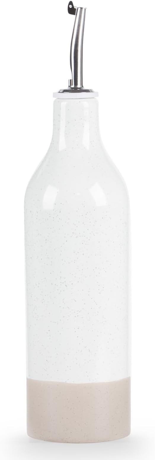 famiware Milkyway 16oz Ceramic Olive Oil Dispenser Bottle, 1 Piece Oil Dispenser for Kitchen with... | Amazon (US)
