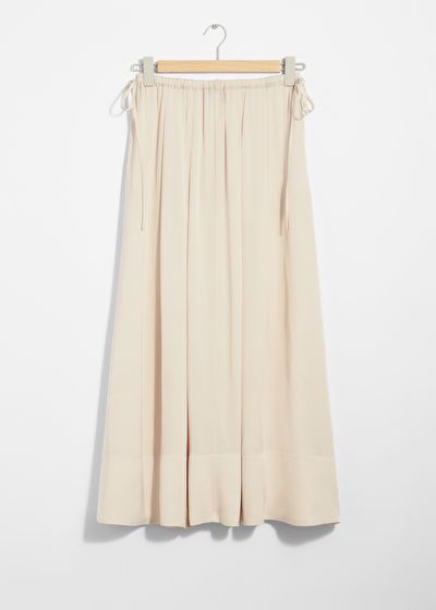 Pleated Drawstring Midi Skirt | & Other Stories (EU + UK)